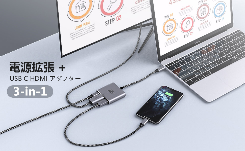 【新品未使用】JOBY USB-Cマルチポートアダプター HDMI対応　30個 71jDu7eAdXL._UF1000,1000_QL80_.jpg