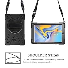 Removable shoulder strap carry your tablet hands free 