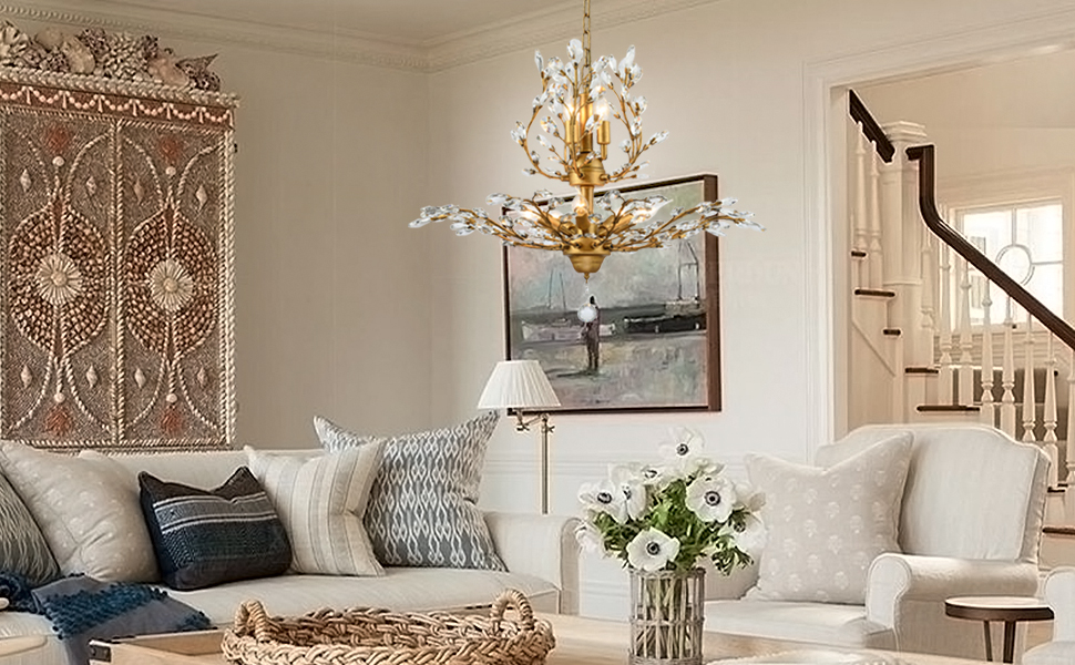 gold chandelier for dining rooms