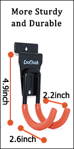 CoolYeah Slatwall Hook Small J Hook Garage Hook