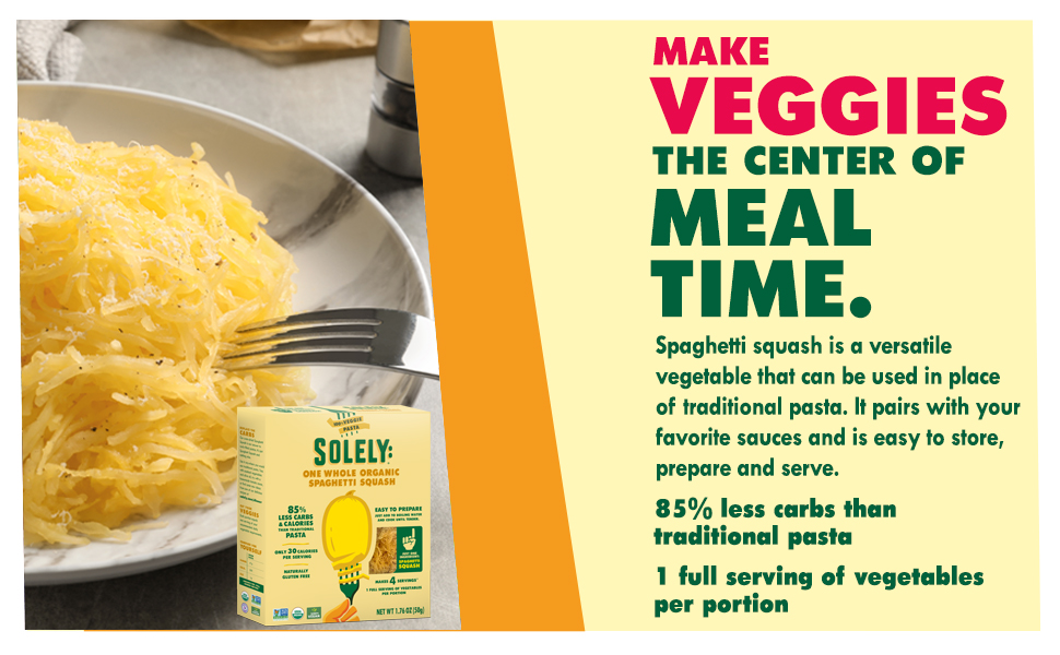 SOLELY Organic Dried Spaghetti Squash, 1.76 oz One