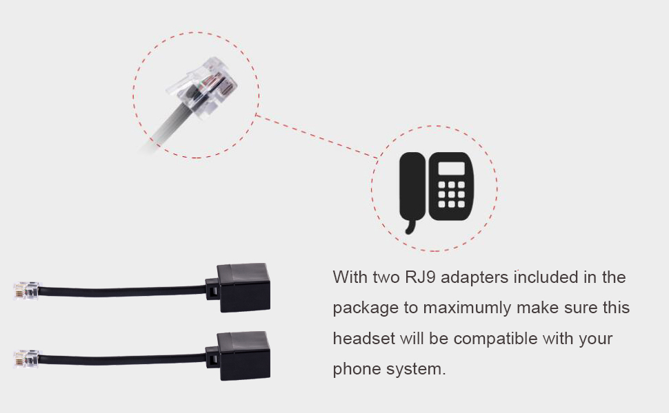 Beebang Cisco Phone Headset with Microphone Noise Cancelling, Telephone