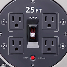 Cord Reel, Power Management, Power Strip, Extension Cord