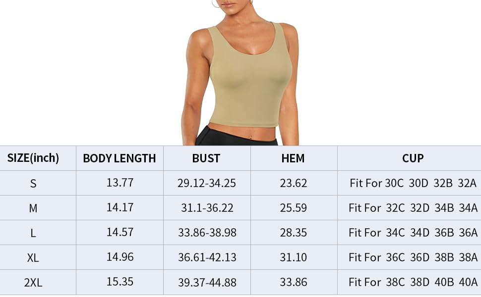 LASLULU Womens Padded Sports Bras Medium Support Yoga Tank Top Longline Workout Crop Tops 24 sports bra medium support