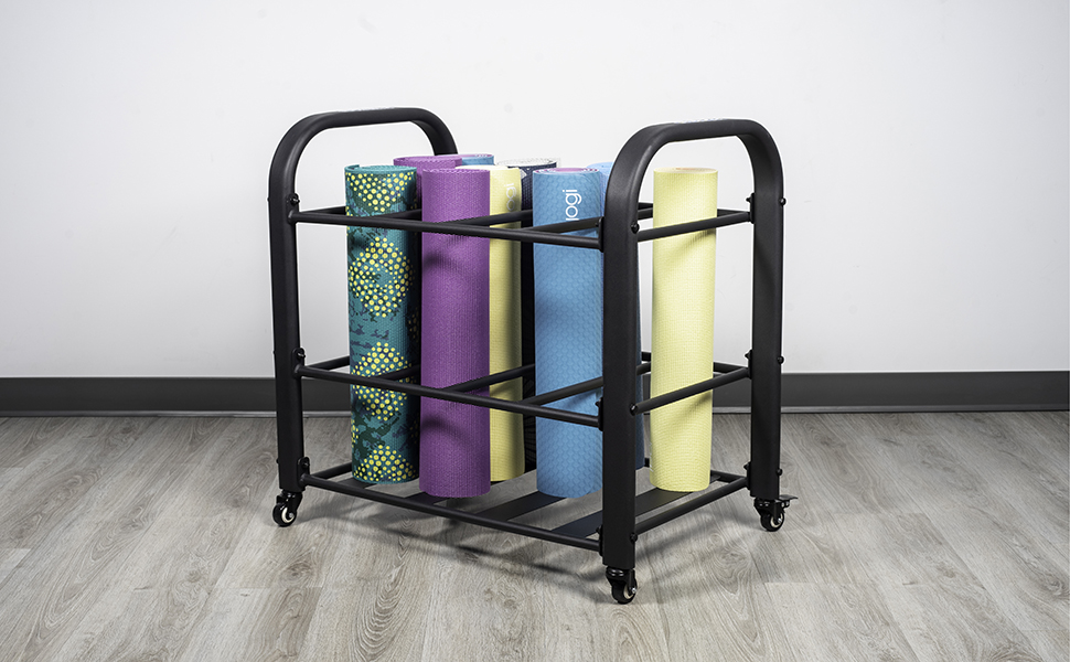 Synergee Yoga Mat Storage Rack Storage for Yoga Mats, Foam Rollers