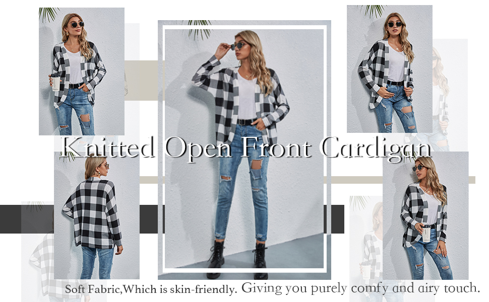 white and black plaid shirts for leggings tops wraps shrugs outwear dolman kimono summer spring