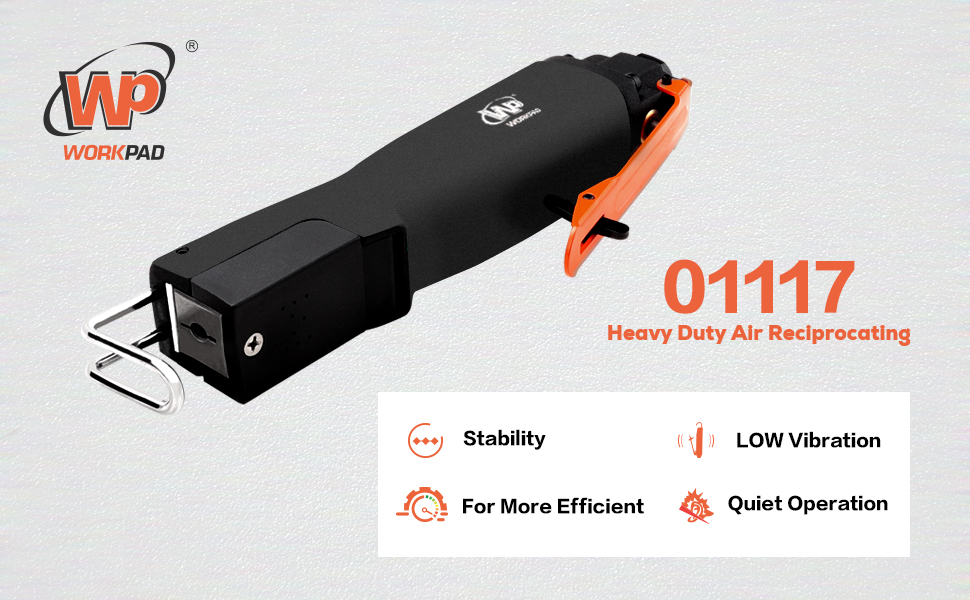 WORKPAD Air Reciprocating Saw Equipped with 5Pieces 24T & 5Pieces 32T
