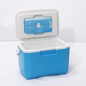 Amazon | 6L 小型ハードクーラー 保冷剤付き、30x18.9x20.5cm