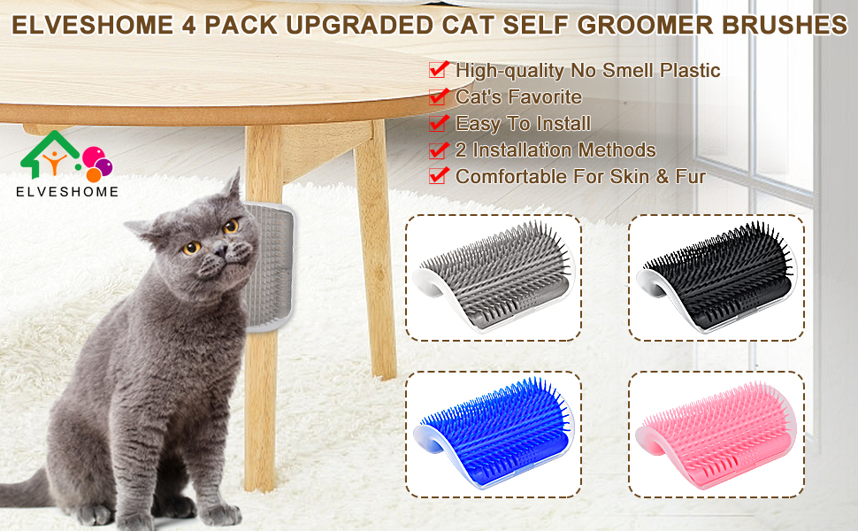 Cat Self Groomer 4 PACK Upgraded