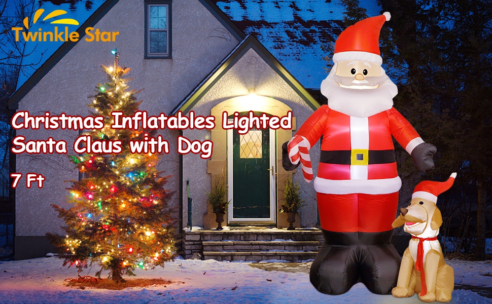 Twinkle Star Christmas Decorations Inflatable