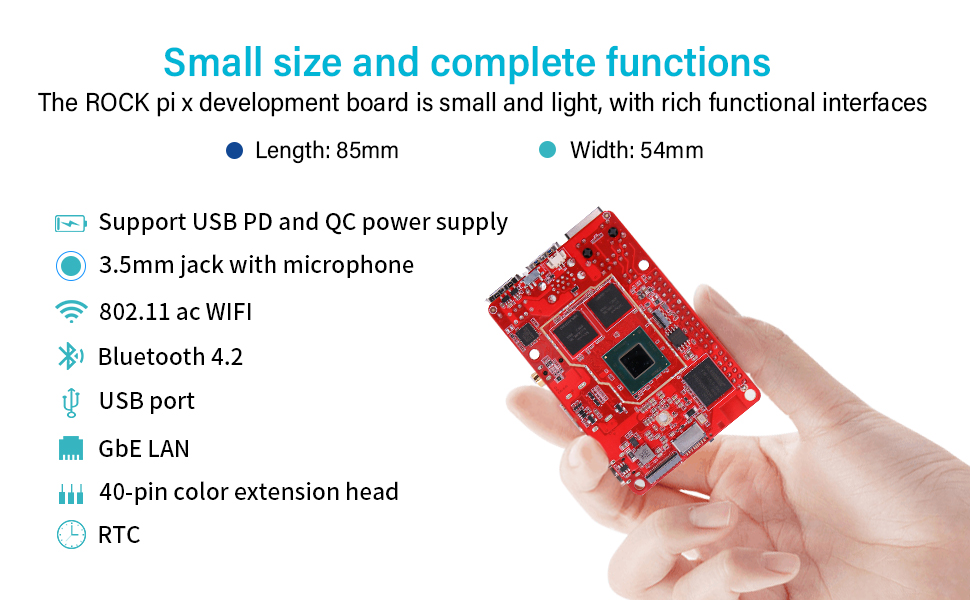 youyeetoo Rock PI X Model B Win10 intel Atom x5Z8300