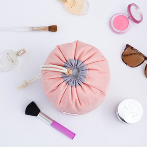 barrel makeup bag cosmetic barrel drawstring toiletry bag waterproof bucket cosmetic bag