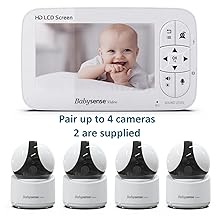 Babysense video monitor two cameras pair up to 4