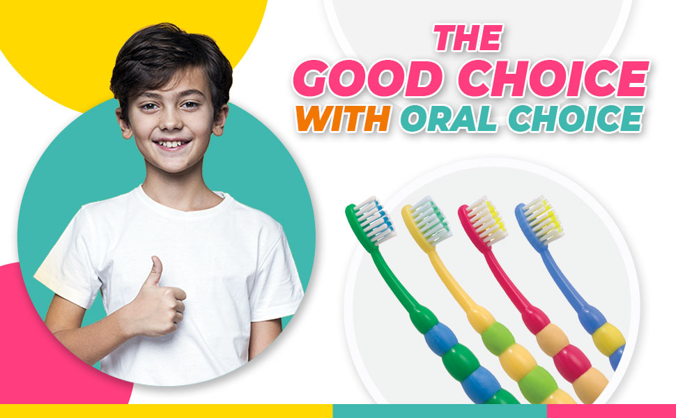 Oral choice Smiling Kid Thumbs up Oral Choice Bubble Childrens’ Toothbrush