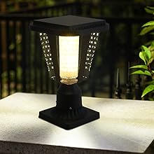 Solar Powered Post Light Lamp