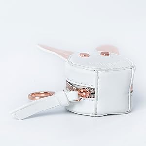 Pacifier Case Holder with Clip by MOMINSIDE Clasp to Easily Attach to Strollers Diaper Bags or Purse