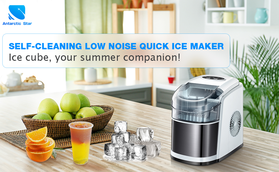 Antarctic Star Ice Maker Machine Countertop,Portable