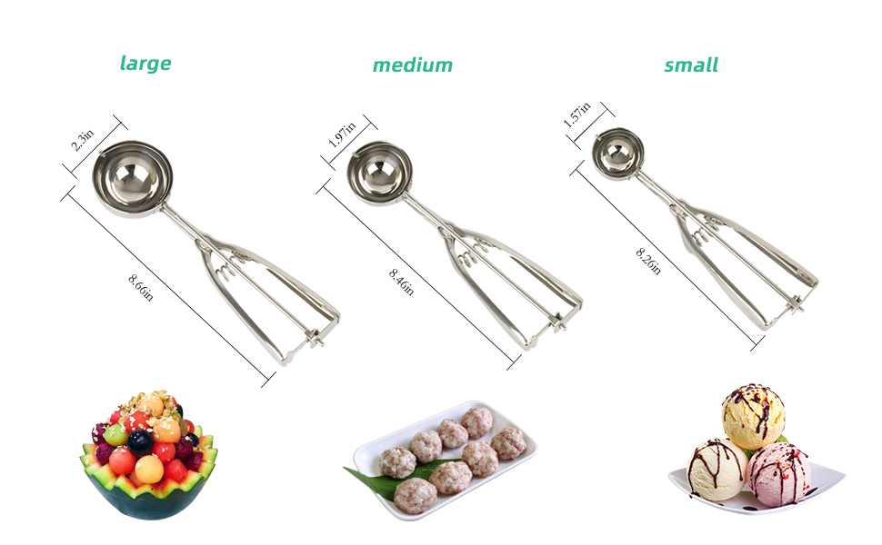 Cookie Scoop Set Ice Cream Scoop Cupcake Scoop for Baking Cookie Scoop