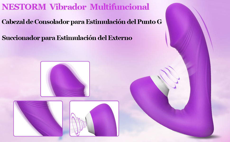 Succiónador de Clítóris con Vibradóres para Mujer Parejas, 2 ...