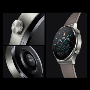 Huawei Watch GT2 Pro 46mm Nebula Gray Leather Strap Watch