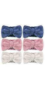 Microfiber Bow Tie Headbands