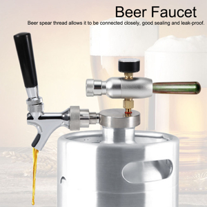 5L Mini Beer Keg Growler For Craft Beer Dispenser System CO2 Draft Beer Faucet With Perfect