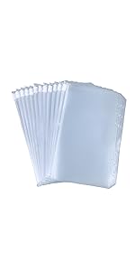 A6 Binder Pockets - Clear