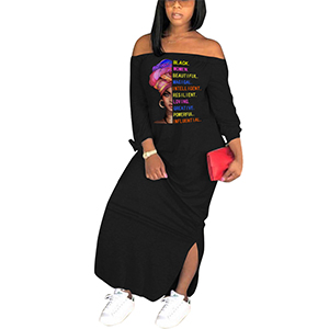 black and smart shirt dress