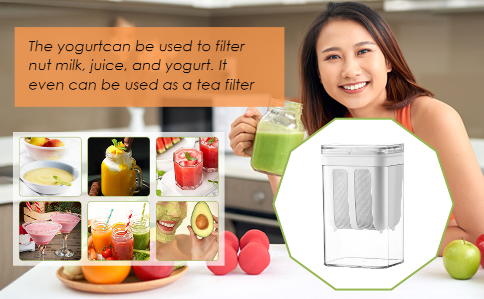 F Fityle Yogurt Maker Strainer, Colander Whey Separator, Fine Mesh