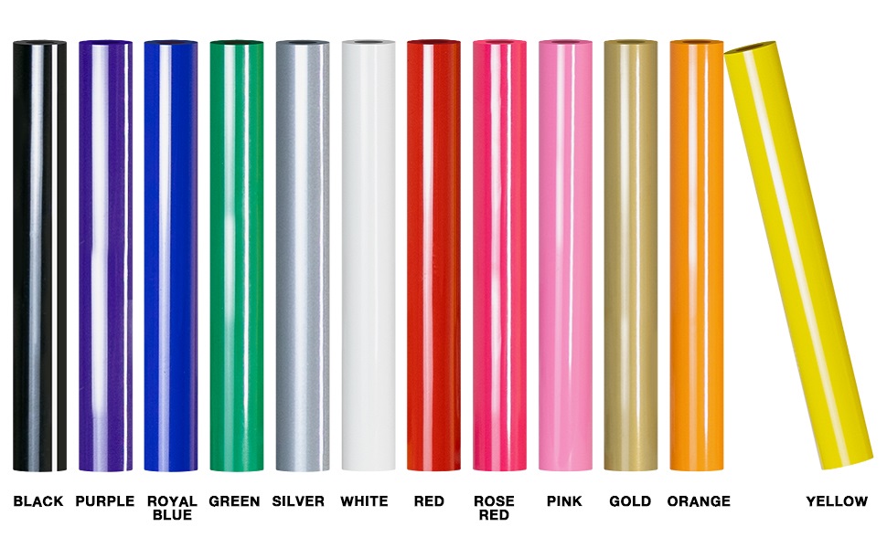 HTVRONT HTV Heat Transfer Vinyl Bundle (12 Pack) 12"x 5FT HTV Vinyl