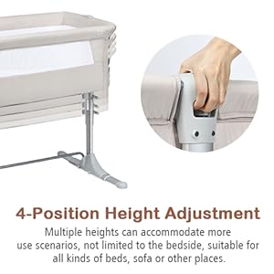 4 position height adjustable