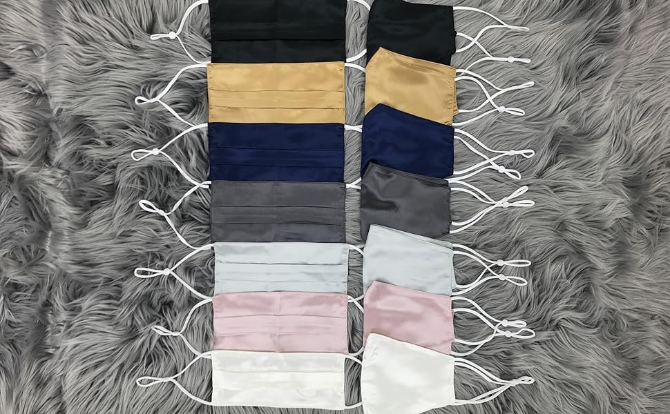 reusable silk face mask