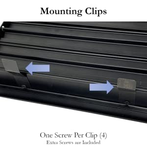 Mounting Clips are Easily Installed