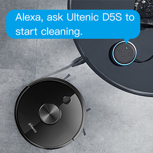 ULTENIC D5s Pro - Robot Vacuum Cleaner With Mop - 3000Pa Suction - Wi-Fi/Alexa/App Control 11 robot vacuum Compatible with Google Home & Alexa