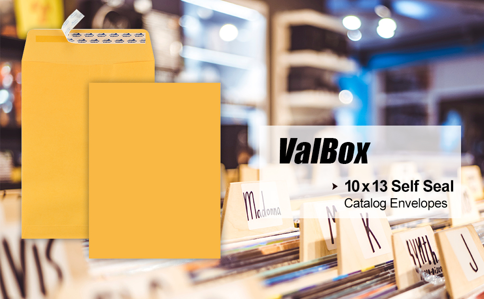 ValBox 10x13 Self Seal Catalog Envelopes 150 Packs Brown Kraft Large