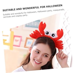 Amazon.co.jp: [COHEALI] カニ カチューシャ 2個 大きな目のカニ