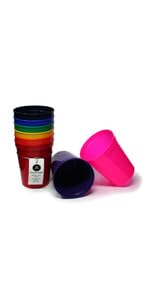cup, plastic, reusable, party, stadium, pack, color, bpa-free, dishwasher safe, drink, beverage