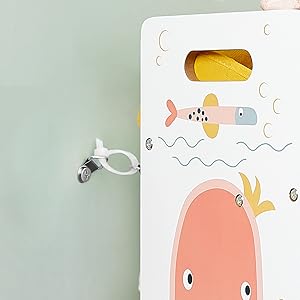 Songmics Étagère Pour Jouets, Meuble Enfant Avec 12 Paniers En Tissu Non-tissé, Organisateur Jeux Livres, Pour Salle De Jeux, Chambre, Blanc GKRS04WT 12 1