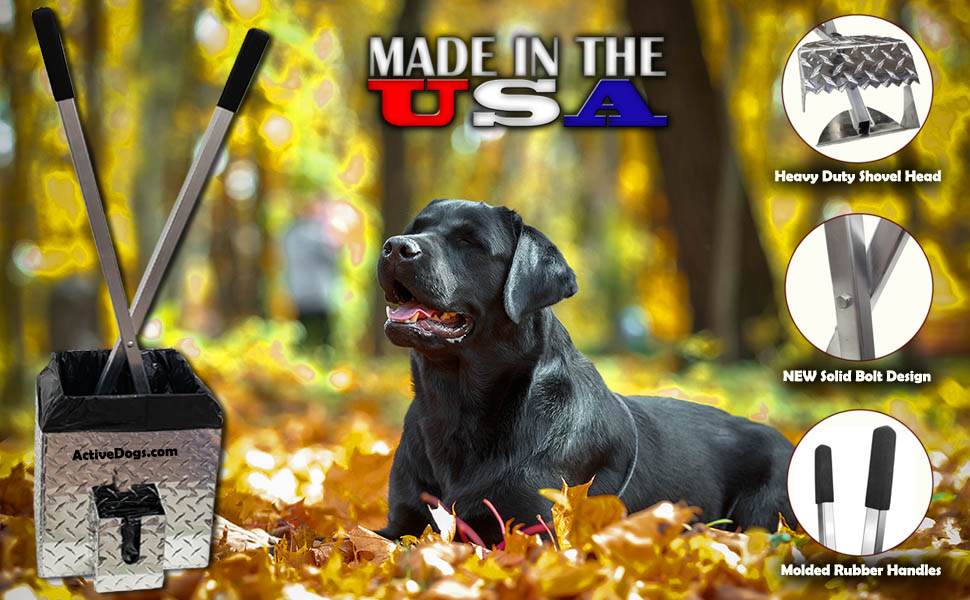 ActiveDogs Best Ever Dog Poop Scooper, Flat Style Pet