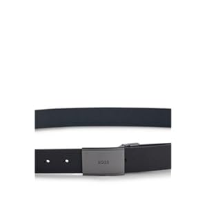 Amazon | [BOSS] [ボス] イタリアンレザー ガンメタルバックル
