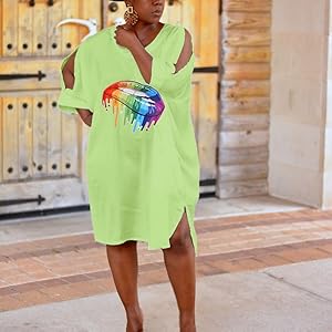 t shirt dress with lips