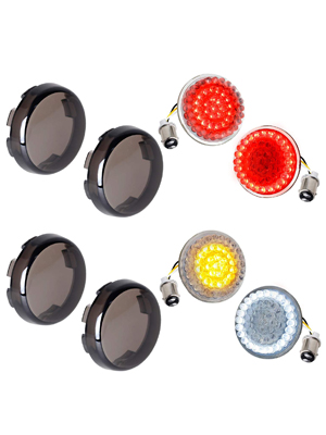 harley led turn signals 2Inch bullet running light 1157 insert kit sportster softail