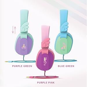 Colorful kids headphones