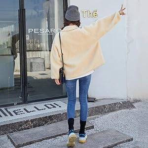 レディース ボア ブルゾン ジャケット 秋冬 アウターコート もこもこ 防寒コート 冬 ゆったり アウトドア 暖かい フリース 胸ポケット あったか