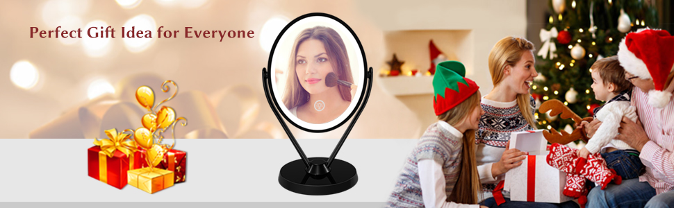 LED Lighted Makeup Vanity Mirror Rechargeable