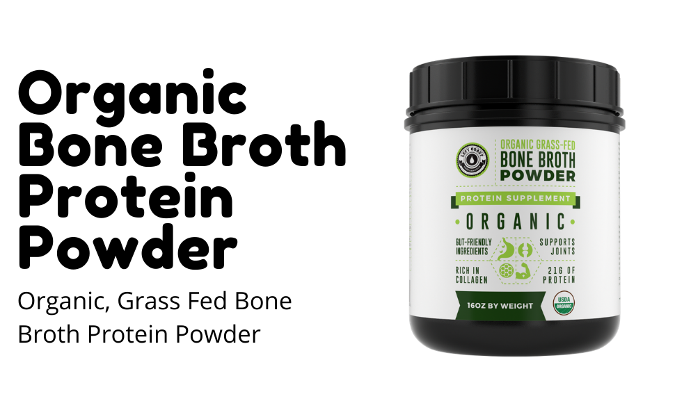 Amazon.com: Left Coast Performance Organic Grass Fed Beef Bone Broth - Grass Fed Grass Finished Protein Powder