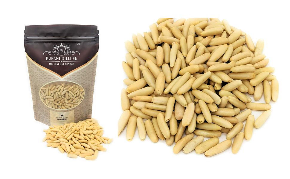 Purani Dilli Se Chilgoza Giri Pine Nuts/Seeds Kernels, Jumbo Finest