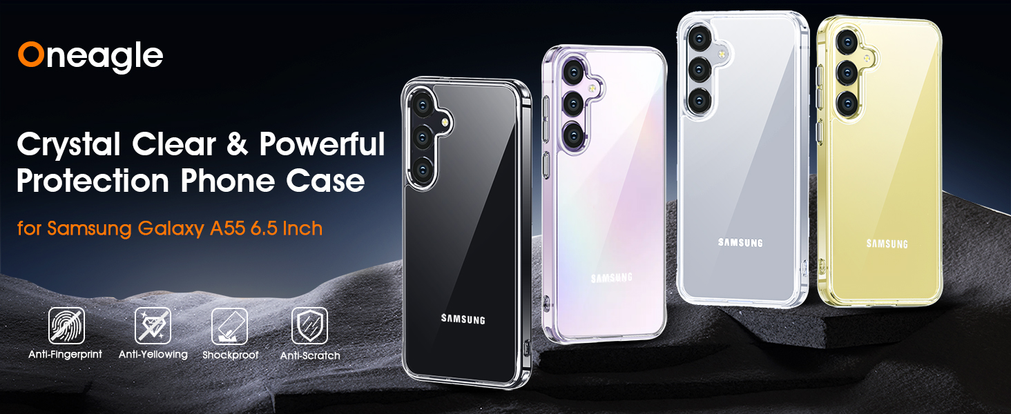 Amazon.com: Oneagle for Samsung Galaxy A55 5G Case Clear