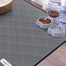 Food and Water Bowl Mat Placement