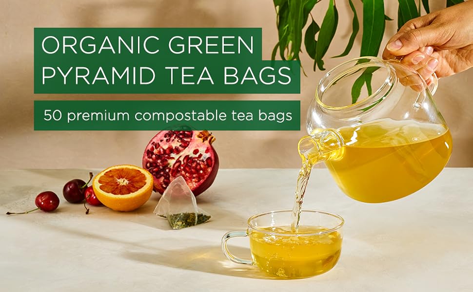 Organic Green Pyramid Tea Bags